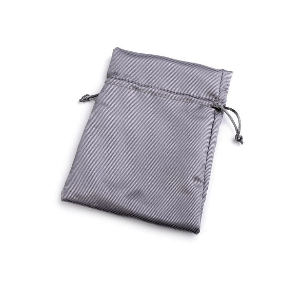Bourse/sac cadeau satiné, 13 x 18 cm - Noir (1 Pièce) Bourse/sac cadeau satiné, 13 x 18 cm - Noir (1 Pièce)