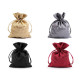 Bourse/sac cadeau satiné, 13 x 18 cm - Noir (1 Pièce) Bourse/sac cadeau satiné, 13 x 18 cm - Noir (1 Pièce)