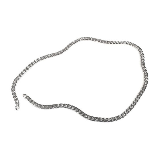 Łańcuszek płaski szerokość 11 mm, metraż - Nikiel (25 Metry) Łańcuszek płaski szerokość 11 mm, metraż - Nikiel (25 Metry)