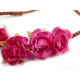 Bandeau élastique à fleurs - Rose moyen (12 Pièces) Bandeau élastique à fleurs - Rose moyen (12 Pièces)