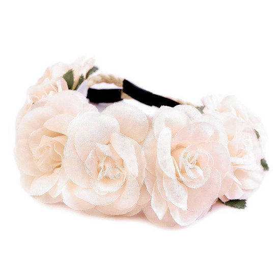 Bandeau élastique à fleurs - Blanc (2 Pièces) Bandeau élastique à fleurs - Blanc (2 Pièces)