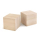 Drewniana kostka - półprodukt 4x4 cm - Naturalny (50 Sztuki) Drewniana kostka - półprodukt 4x4 cm - Naturalny (50 Sztuki)