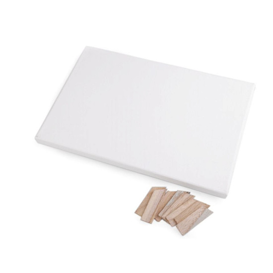 Płótno malarskie na ramie 20x30 cm - White (3 Sztuki) Płótno malarskie na ramie 20x30 cm - White (3 Sztuki)