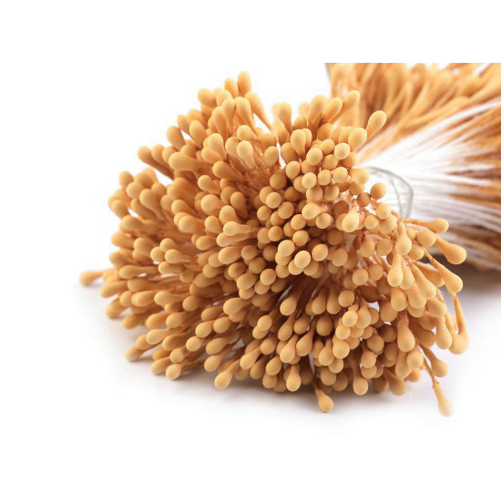 Artificial flower pistils / stamens - Cream lightest (30 Bunches) Artificial flower pistils / stamens - Cream lightest (30 Bunches)