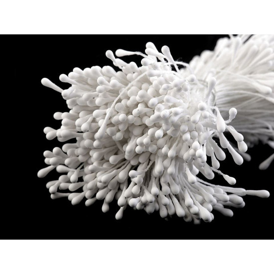 Artificial flower pistils / stamens - Cream lightest (30 Bunches) Artificial flower pistils / stamens - Cream lightest (30 Bunches)