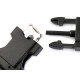 Klamra z regulatorem, gwizdkiem i kompasem szerokość 20 mm - Czarny (1 Sztuka) Klamra z regulatorem, gwizdkiem i kompasem szerokość 20 mm - Czarny (1 Sztuka)