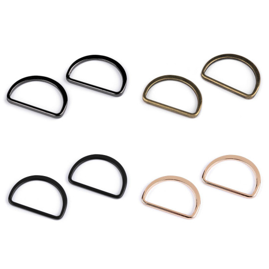 D-ring halbring breite 30 mm flach waschbar - Altmessing (100 Stücke) D-ring halbring breite 30 mm flach waschbar - Altmessing (100 Stücke)