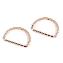 Półkółko płaskie szerokość 30 mm - Różowozłota (100 Sztuki)