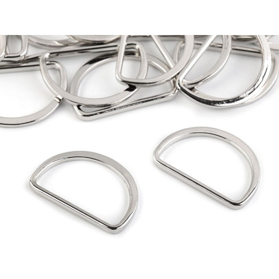 D-ring halbring breite 30 mm flach waschbar - Altmessing (100 Stücke) D-ring halbring breite 30 mm flach waschbar - Altmessing (100 Stücke)