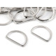 D-ring halbring breite 30 mm flach waschbar - Altmessing (100 Stücke) D-ring halbring breite 30 mm flach waschbar - Altmessing (100 Stücke)