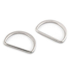 Półkółko płaskie szerokość 30 mm - Nikiel (100 Sztuki)