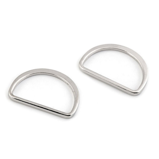D-ring halbring breite 30 mm flach waschbar - Altmessing (100 Stücke) D-ring halbring breite 30 mm flach waschbar - Altmessing (100 Stücke)
