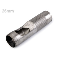 Fabric hole puncher / cutter ø25 mm, ø26 mm, ø28 mm, ø32 mm - Nickel (1 Piece)