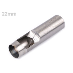 Fabric hole puncher / cutter ø14; 17; 18; 19; 20; 22 mm - Nickel (1 Piece)