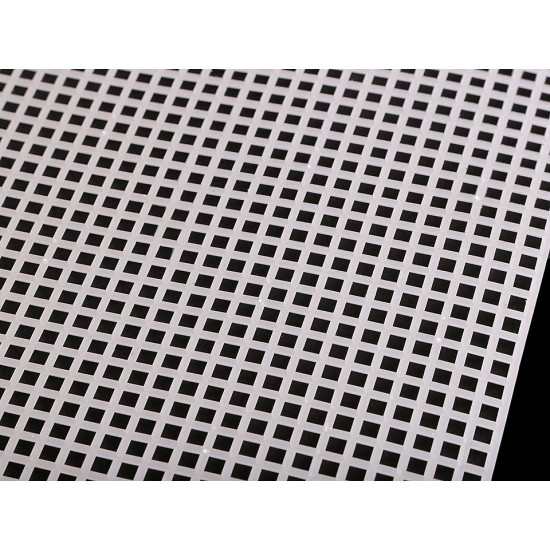 Kanwa plastikowa / kratka na tapiko 42x60 cm - White (1 Sztuka) Kanwa plastikowa / kratka na tapiko 42x60 cm - White (1 Sztuka)