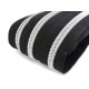 Continuous nylon silver teeth zipper no 10 - Black (100 Meters)