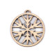 Wooden cut out - snowflake, tree ø45 mm - Ivory (3 Pieces) Wooden cut out - snowflake, tree ø45 mm - Ivory (3 Pieces)