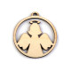 Wooden cut out - snowflake, tree ø45 mm - Ivory (3 Pieces) Wooden cut out - snowflake, tree ø45 mm - Ivory (3 Pieces)