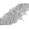 Boa - piume di tacchino, 90 g lunghezza: 1,8 m - Grigio molto chiaro (1 Pezzo)