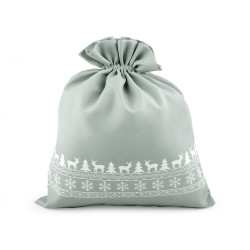 Christmas gift bag 30x35 cm - Grey (1 Piece)
