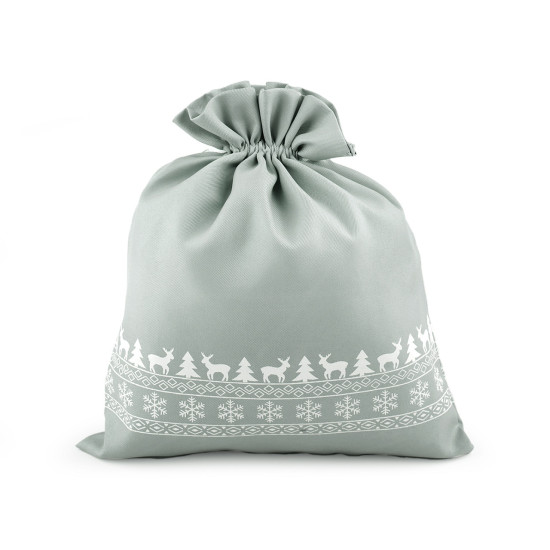 Sac cadeau de noël, 30 x 35 cm - Gris (1 Pièce) Sac cadeau de noël, 30 x 35 cm - Gris (1 Pièce)