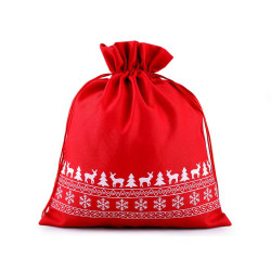 Christmas gift bag 30x35 cm - Red (1 Piece)
