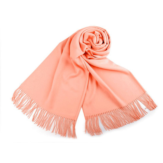 Scarf / shawl of pashmina type with fringes 65x180 cm - Red (4 Pieces) Scarf / shawl of pashmina type with fringes 65x180 cm - Red (4 Pieces)