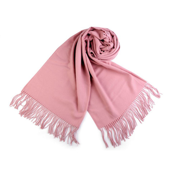 Scarf / shawl of pashmina type with fringes 65x180 cm - Red (4 Pieces) Scarf / shawl of pashmina type with fringes 65x180 cm - Red (4 Pieces)