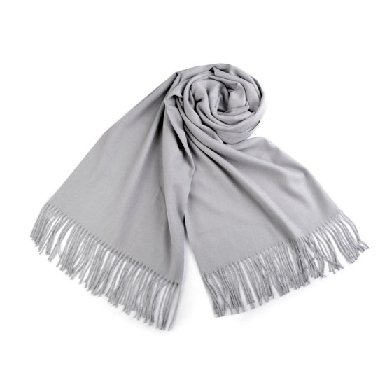 Scarf / shawl of pashmina type with fringes 65x180 cm - Red (4 Pieces) Scarf / shawl of pashmina type with fringes 65x180 cm - Red (4 Pieces)