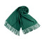 Szal / chusta typu pashmina z frędzlami 65x180 cm - Butelkowaziel. (1 Sztuka)