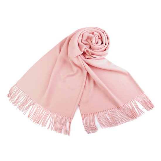Scarf / shawl of pashmina type with fringes 65x180 cm - Red (4 Pieces) Scarf / shawl of pashmina type with fringes 65x180 cm - Red (4 Pieces)
