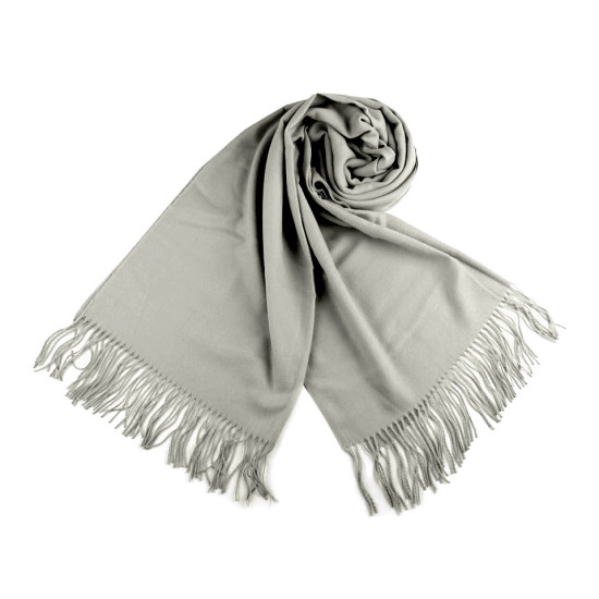 Scarf / shawl of pashmina type with fringes 65x180 cm - Red (4 Pieces) Scarf / shawl of pashmina type with fringes 65x180 cm - Red (4 Pieces)