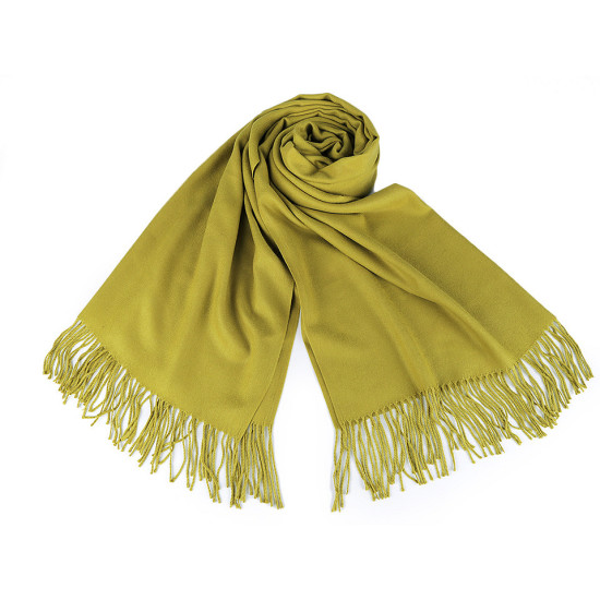 Scarf / shawl of pashmina type with fringes 65x180 cm - Red (4 Pieces) Scarf / shawl of pashmina type with fringes 65x180 cm - Red (4 Pieces)