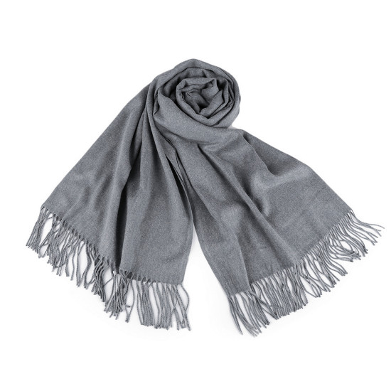 Scarf / shawl of pashmina type with fringes 65x180 cm - Red (4 Pieces) Scarf / shawl of pashmina type with fringes 65x180 cm - Red (4 Pieces)