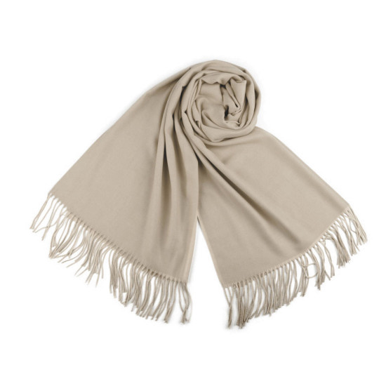 Scarf / shawl of pashmina type with fringes 65x180 cm - Red (4 Pieces) Scarf / shawl of pashmina type with fringes 65x180 cm - Red (4 Pieces)