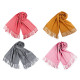 Scarf / shawl of pashmina type with fringes 65x180 cm - Red (4 Pieces) Scarf / shawl of pashmina type with fringes 65x180 cm - Red (4 Pieces)
