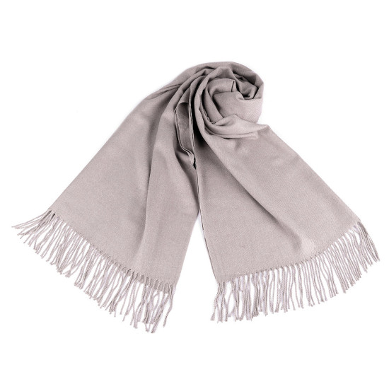 Scarf / shawl of pashmina type with fringes 65x180 cm - Red (4 Pieces) Scarf / shawl of pashmina type with fringes 65x180 cm - Red (4 Pieces)