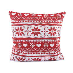 Christmas pillow cover 45x45 cm - Red (1 Piece)