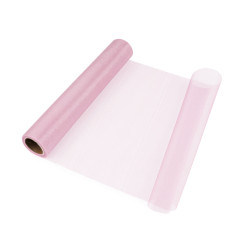 Organza fabric width 36 cm matt shine - Light pink (45 Meters)