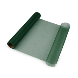 Organza fabric width 36 cm matt shine - Green fir (45 Meters)