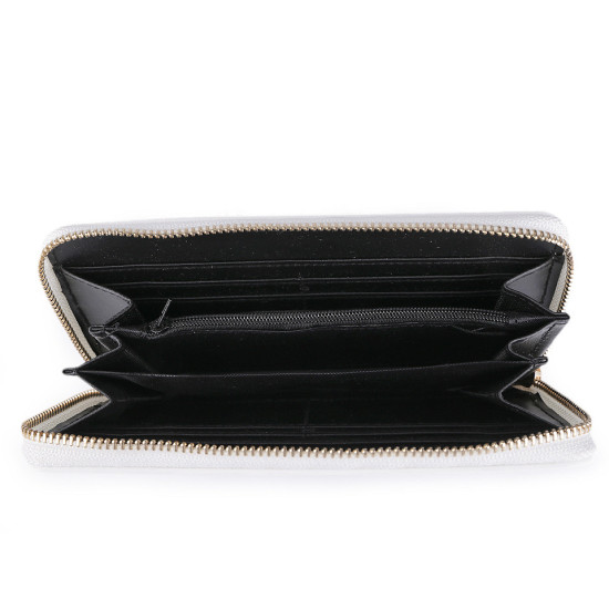 Damen geldbörse hund, katze 10x19 cm - Weiß (1 Stück)