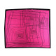 Chusta satynowa 70x70 cm geometryczne wzory - Czarny (10 Sztuki) Chusta satynowa 70x70 cm geometryczne wzory - Czarny (10 Sztuki)