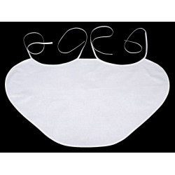 Bride and groom wedding bib - diy - White (1 Box)