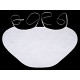 Bride and groom wedding bib - diy - White (2 Boxes)