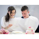 Bride and groom wedding bib - diy - White (2 Boxes)