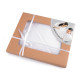 Bride and groom wedding bib - diy - White (2 Boxes)