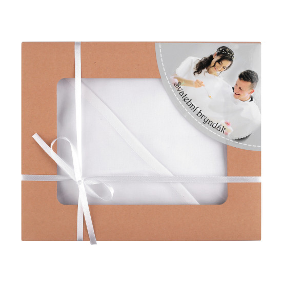 Bride and groom wedding bib - diy - White (2 Boxes)