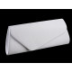 Clutch purse / evening bag - satin - Cream (1 Piece)