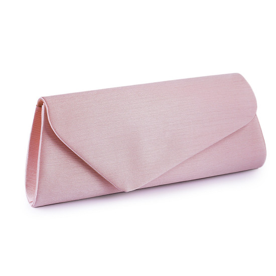 Clutch purse / evening bag - satin - Cream (1 Piece)