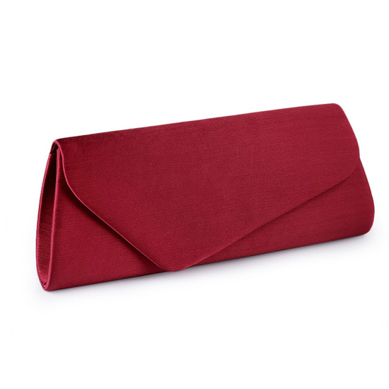 Clutch purse / evening bag - satin - Cream (1 Piece)